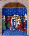 Jean Fouquet - Marriage of Charles IVхand Marie of Luxembourg